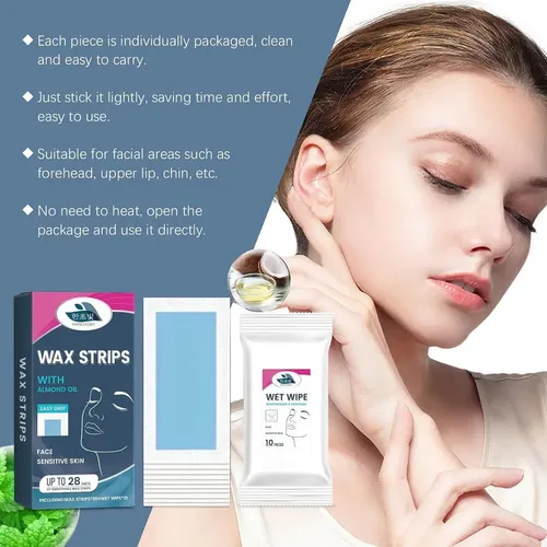 Bf Tiras Profesionales De Cera Facial, 20 Unidades,