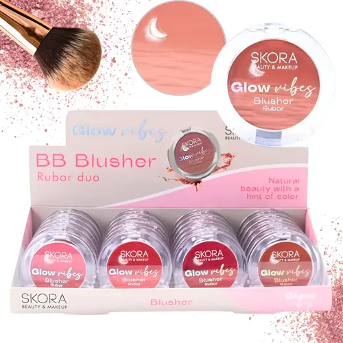 Rubor Matte Degrade Skora Make Up Blusher Glow Vibes Natural
