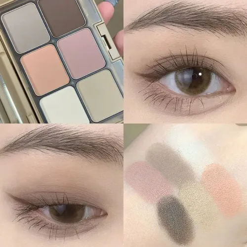Paleta 6 En 1 De Sombras, Rubor, Iluminador Y Contorno