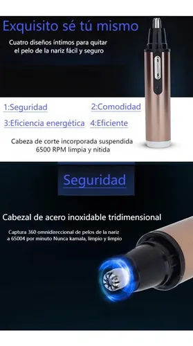 B Recortador Eléctrico Y Recargable De Vello De Nariz Y Z