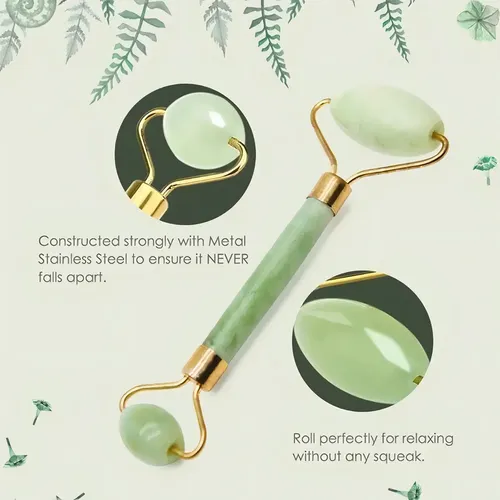 Doble rodillo DE JADE Facial