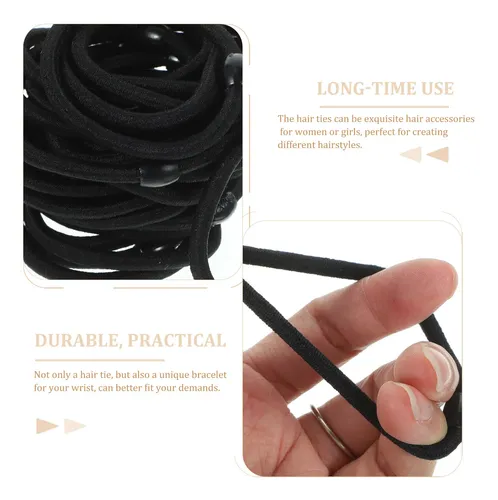Cintas Elásticas Para El Cabello, 100 Unidades, Cuerda Para