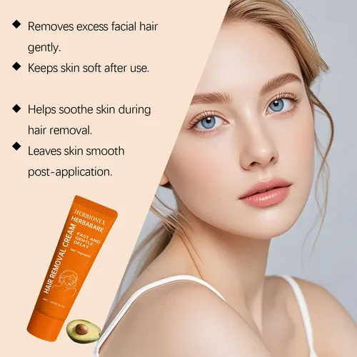 Crema Depilatoria Facial Hidratante Que Inhibe El