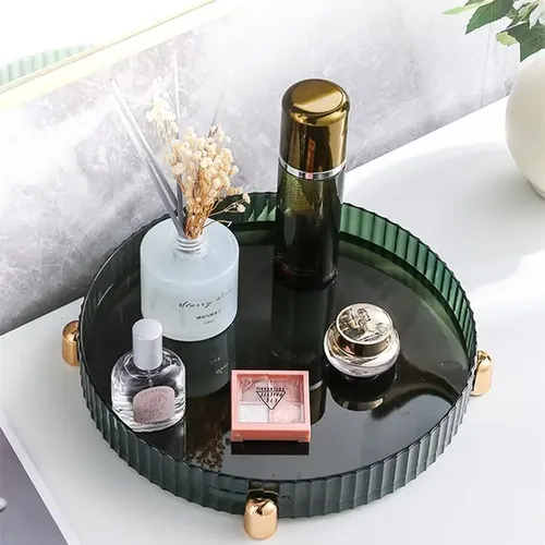 Makeup Perfume Organizer, 360° Rotating Skincare Organizer,