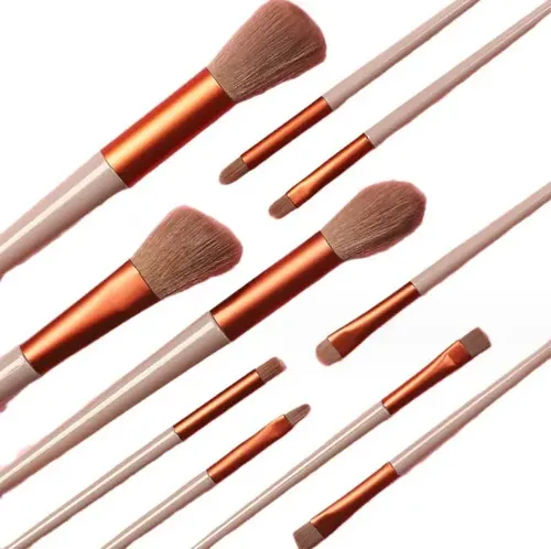Set De 13 Brochas De Maquillaje Marrón Eri Genérico
