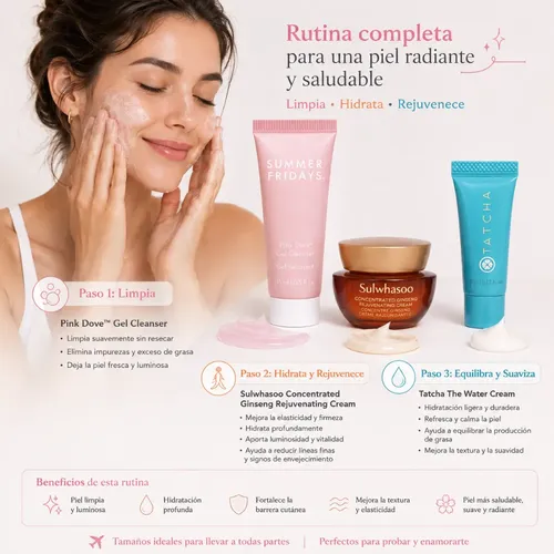 Set Mini Skincare Sulwhasoo Tatcha Summer Fridays