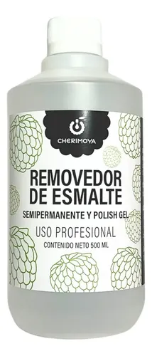Removedor Para Uñas Esmalte Semipermanente 500ml Cherimoya