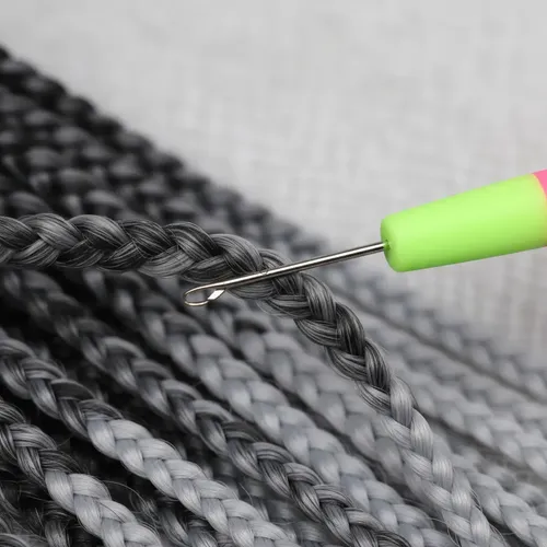 Aguja Para Colocar Extensiones De Pelo Trenzas O Rastas