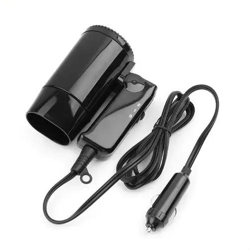 Desempañador Secador De Pelo Auto 210w Portátil Carwing Negro