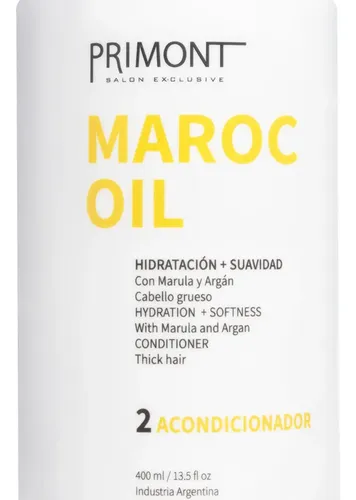 Acondicionador Primont Maroc Oil Con Aceite De Argan X400ml