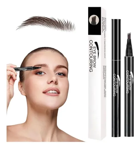 Lápiz Para Cejas 4- Punta Microblading Marrón