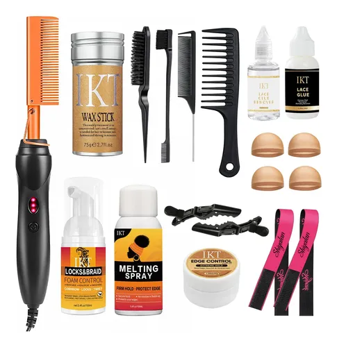 Plancha De Pelo Eléctrica Hot Comb Set Shiyalan, 19 Unidades