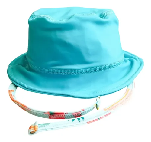 Gorro Infantil Tela Malla Bebe Niño Piluso Con Protección Uv Color Turquesa Talle 4