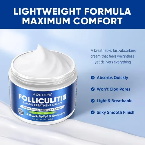 Crema Antifoliculitis Y Acné Aosorw 100 G
