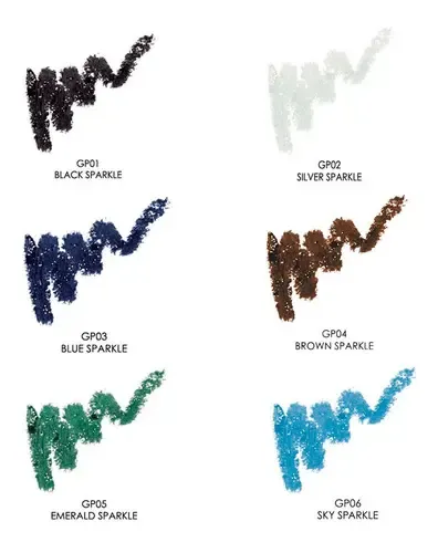 Delineador De Ojos Con Glitter X1gr Palladio Color Black