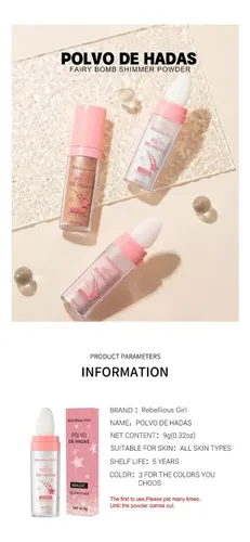 Polvo Iluminador Facial Y Corporal Con Aplicador De Esponja