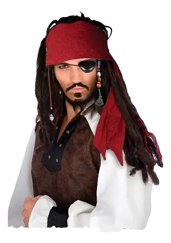 Peluca Pirata Hombre Cotillon Halloween