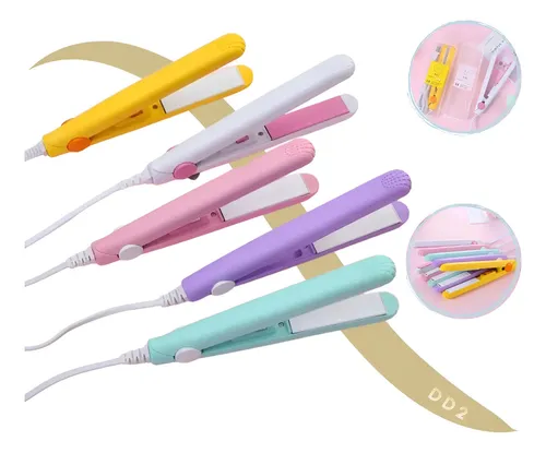 Planchita Mini Para Flequillo Pelo Para Cartera Viaje Estuch