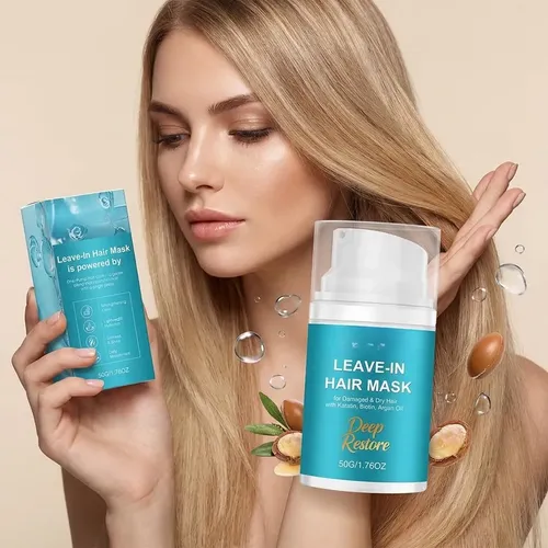 Leave In Hair Mask Treatment For Damaged Dry Frizzy Hair,