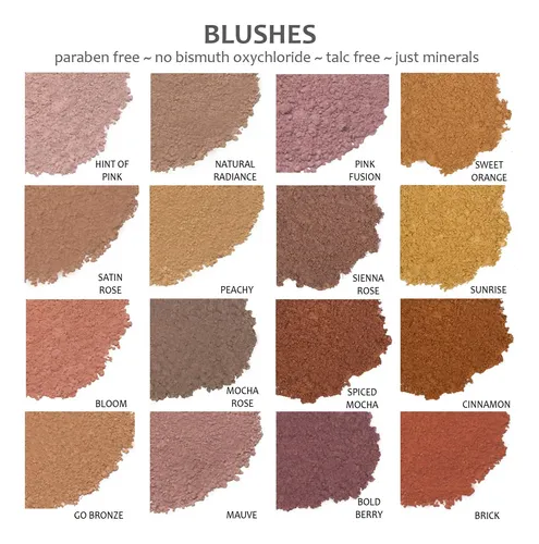 Polvo Suelto Mineral Blush Makeup Demure Pink Fusion