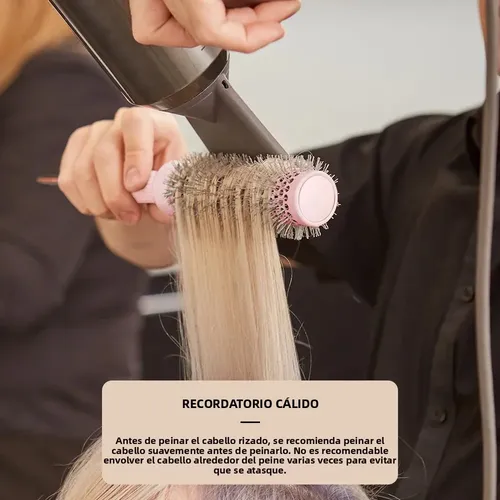Cepillo Profesional Para Secar Cabello Redondo Y Rizado 3 Tg