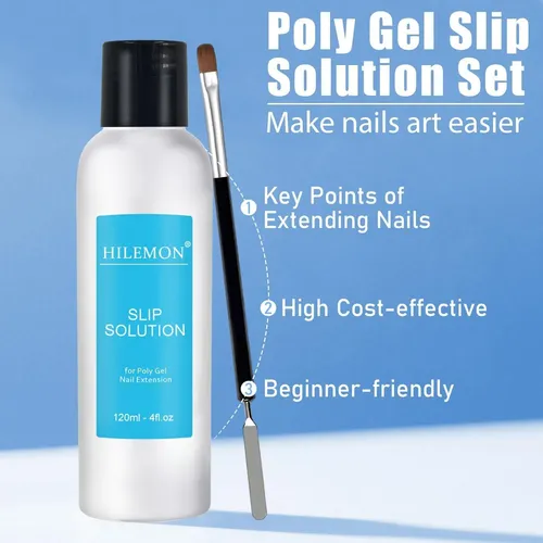 Set De Solución Deslizante Para Polygel Hilemon (4 Oz)