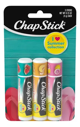 Chapstick I Love Summer Collection Lemonade Rosa, Duraznos Y