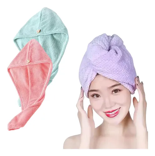 Gorro Turbante Toalla Microfibra Seca Rapido Toalla Secador