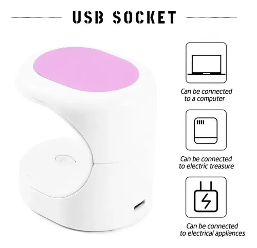 * Secador De Uñas Led Con Luz Ultravioleta, Lámpara Uv (