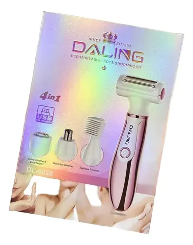 Depiladora Eléctrica 4 En 1 Portatil Usb Cuerpo Cara Daling