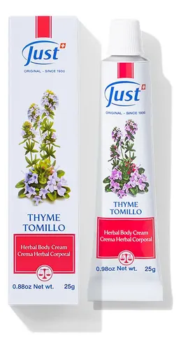 Crema De Tomillo Just 96g Para Aromaterapia