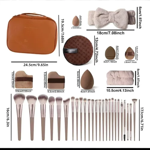 67 Piezas De Herramientas De Maquillaje Flexibles