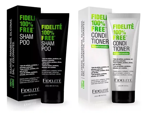 Kit Shampoo Acondicionador Fidelite Free Sin Siliconas 230ml
