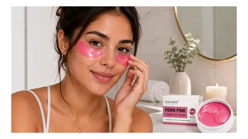 Parche Contorno Ojos Pdrn Rosa Kounish Original 60 Pcs
