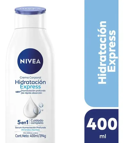 Crema Corporal Nivea Hidratación Express Piel Normal A Seca