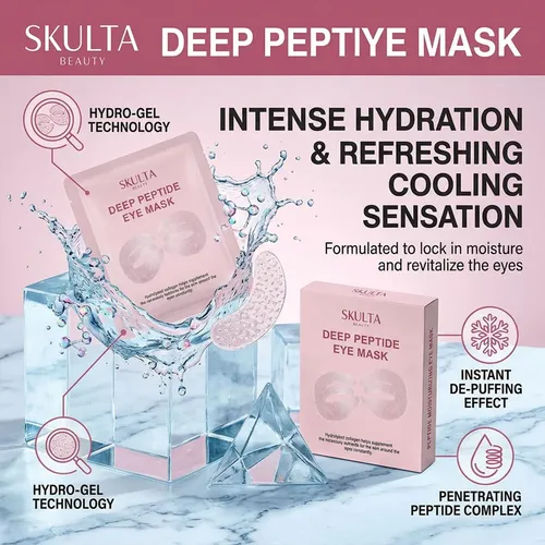 -. Máscara De Ojos Skulta Deep Peptide, Parches Para Debajo