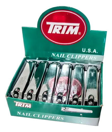 Alicate Cortauñas Trim Mediano 6cm Acero Inox X 12 Unidades