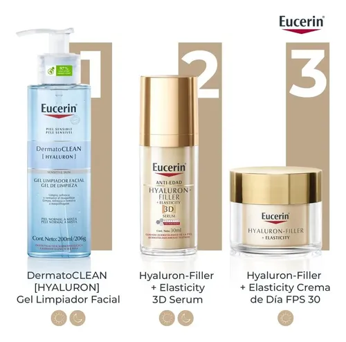 Eucerin Hyaluron-filler+elasticity Facial Día Fps 30 X 50ml Todo Tipo De Piel Día