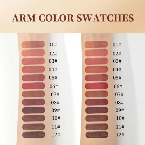 Set De Perfiladores De Labios En Crema 12 Colores Waterproof