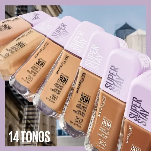 Base de Maquillaje Maybelline Super Stay Lumi-Matte Tono 120