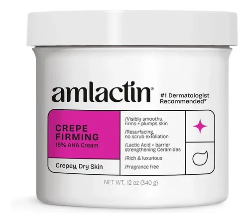 Crema Reafirmante Amlactin Crepe, 12 Onzas, Hidratante