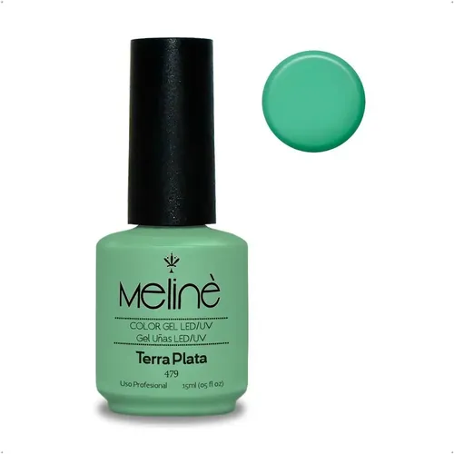 Esmalte Meline Nuevos Colores Gel Uv/led Semip. X 15 Ml Color 479 Terra Plata