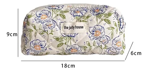 Bolsa De Maquillaje Organizador De Cosméticos 18cmx6cmx9cm