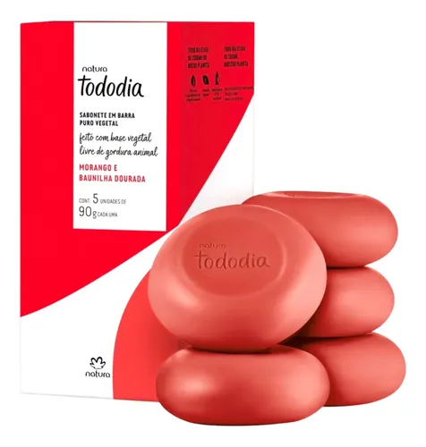 Kit Natura Todo Dia Fresa Y Vainilla Dorada