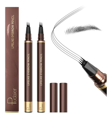 Delineador Cejas Negro Impermeable Preciso 2 Unidades