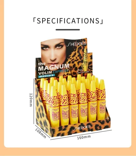 Shedoes Rimel Leopardo Extensión Volumen Resistente Al Agua