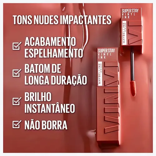 Labial Líquido Maybelline Superstay Vinyl Ink Acabado Brillante Color Keen