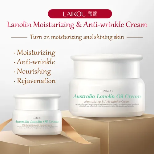 Crema Facial De Lanolina, Hidratante, Reponedora, 35 G