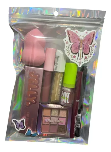 Set Combo De Maquillaje Para Niñas Kawaii Labiales Gloss