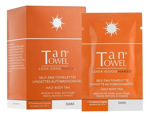 Toallitas Autobronceadoras Tantowel Para Medio Cuerpo, Paque